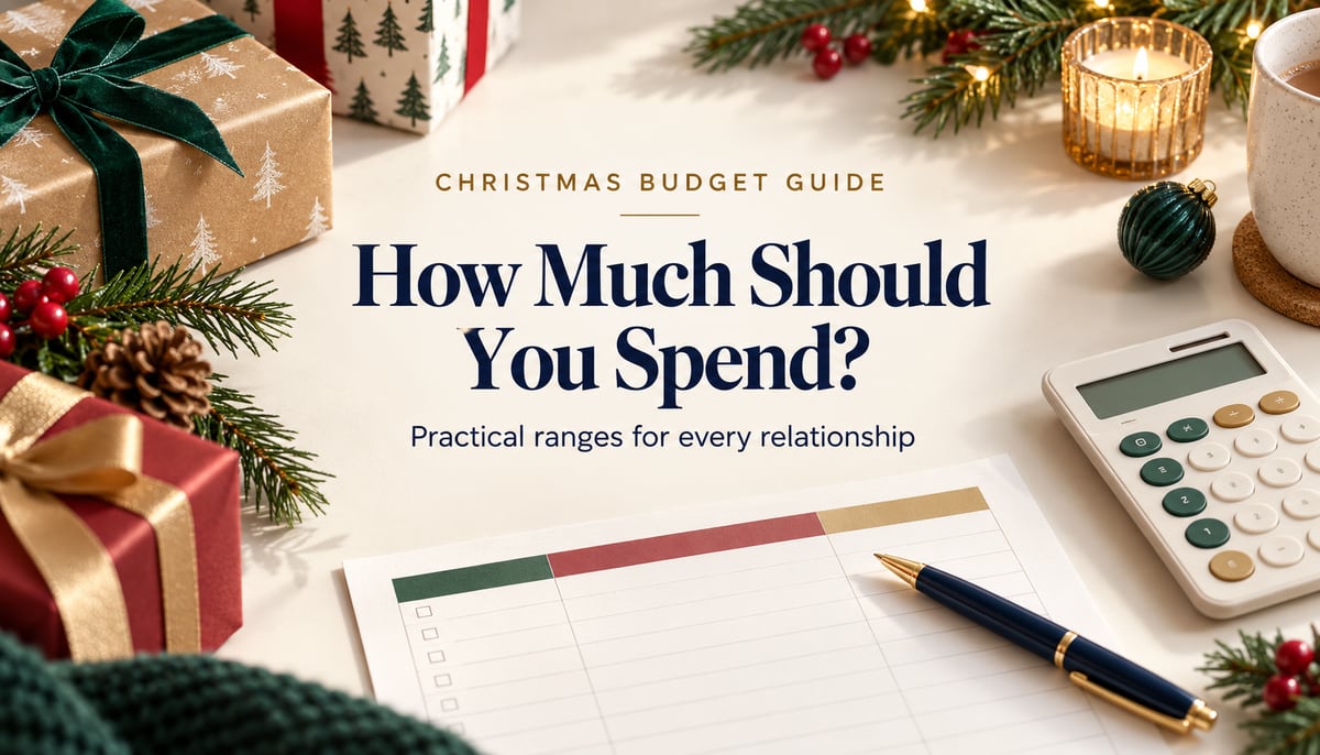 Editorial gift guide cover for How Much Should You Actually Spend on Christmas Gifts?